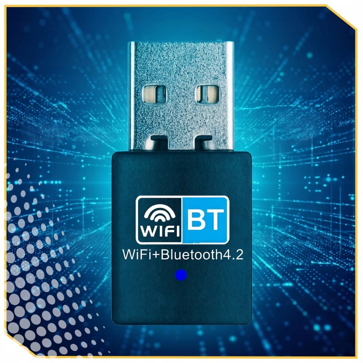 N150 KARTA SIECIOWA WiFi Z BLUETOOTH 4.2 ADAPTER 150mbps USB 2.4GHz Stan opakowania oryginalne